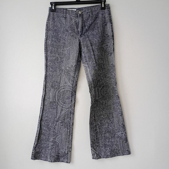 Vertigo Paris Designer Denim Jacket & Flared Pants Set – Grey Metallic Size M - Picture 5 of 12